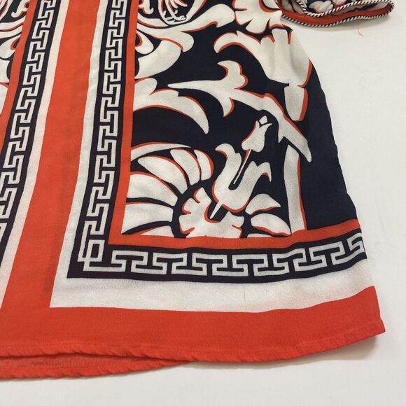 Crown and Ivy Women Tunic Dress 3/4 Sleeve Piping UNIQUE Bird Print REGAL Size 6 - Picture 3 of 10